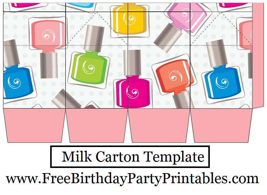 Free Nail Polish Birthday Party Printables